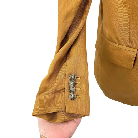 J. Crew Alfie Blazer Jacket in Gramercy Twill Camel Lyocell SIze 10 - Picture 8 of 15